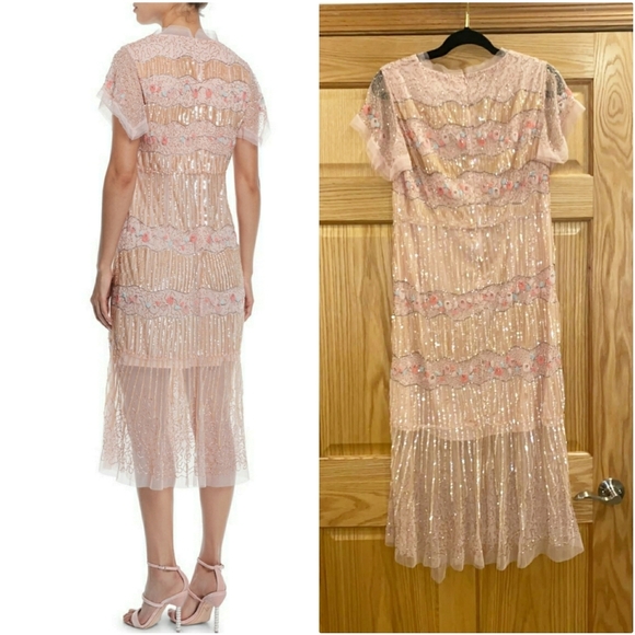 Nanette Lepore "Jeweled" Pleated Dress - Picture 3 of 14